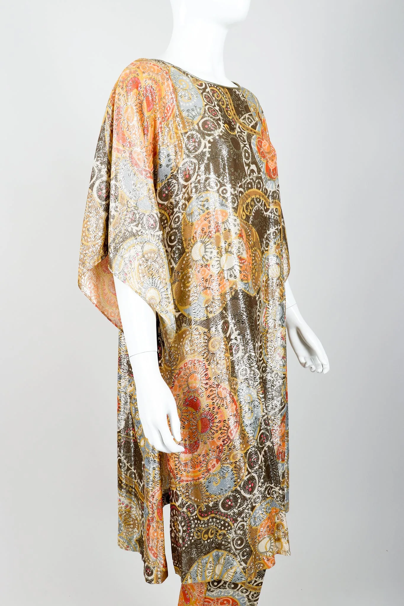 Metallic Lamé Tunic & Pant Set