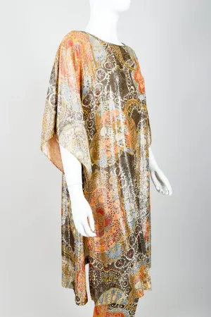 Metallic Lamé Tunic & Pant Set