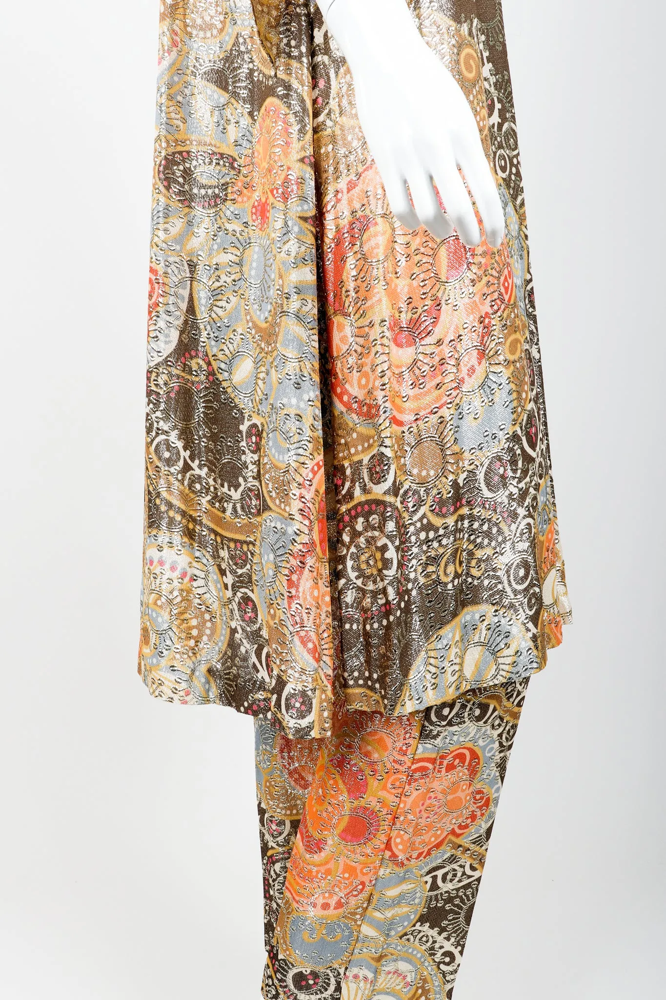 Metallic Lamé Tunic & Pant Set