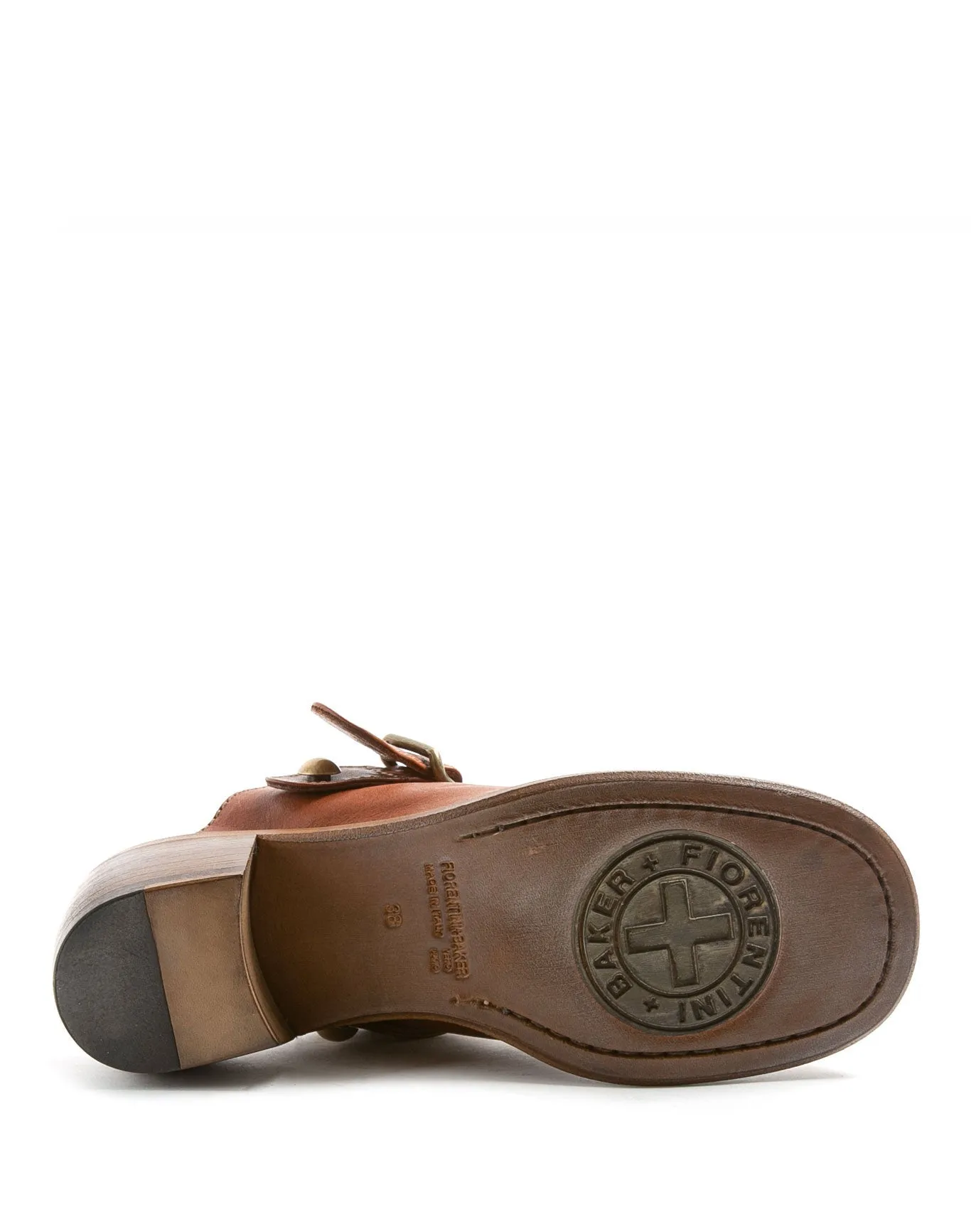 MINT Brown Leather Mules