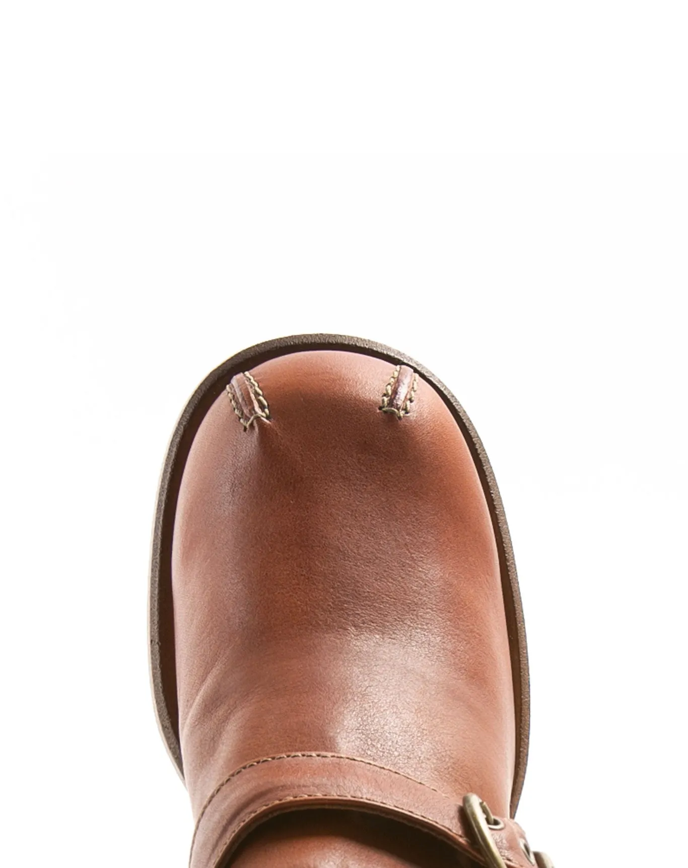 MINT Brown Leather Mules