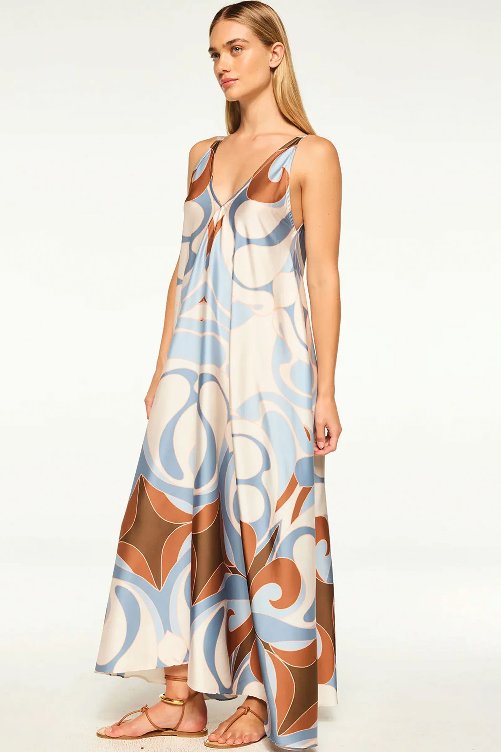 Misa Notta Dress in The Swans All Over