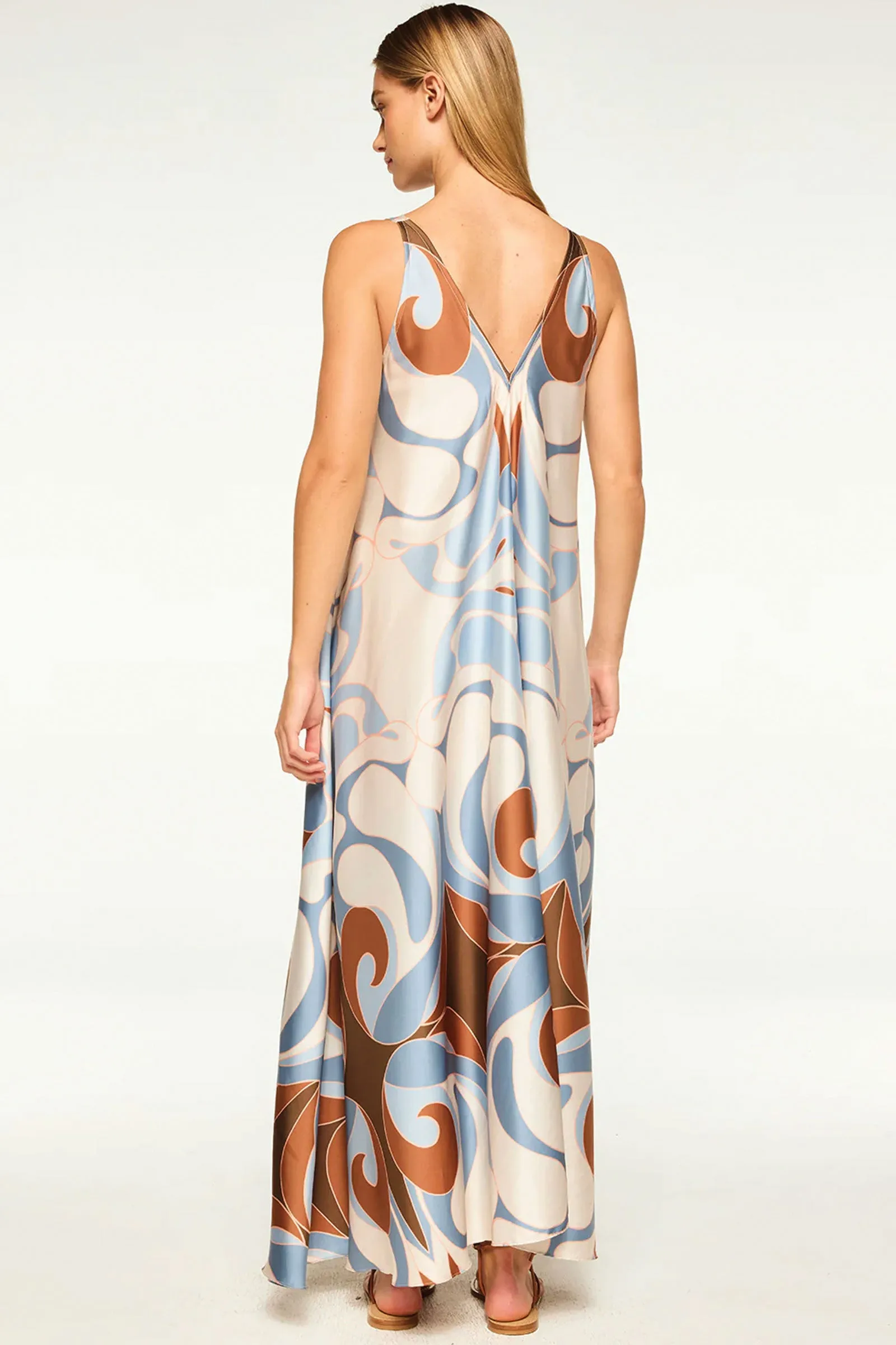Misa Notta Dress in The Swans All Over
