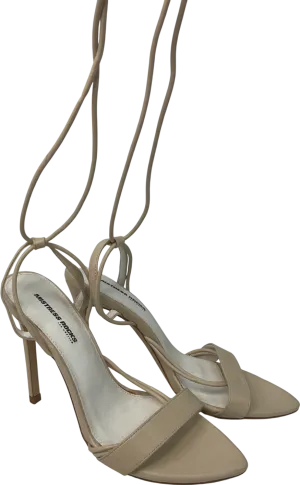 Mistress Rocks Nude Beige Strappy Sandals UK 3 EU 36 👠