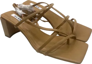 NA-KD NUDE Strappy block heel Sandals EU 40 UK 7