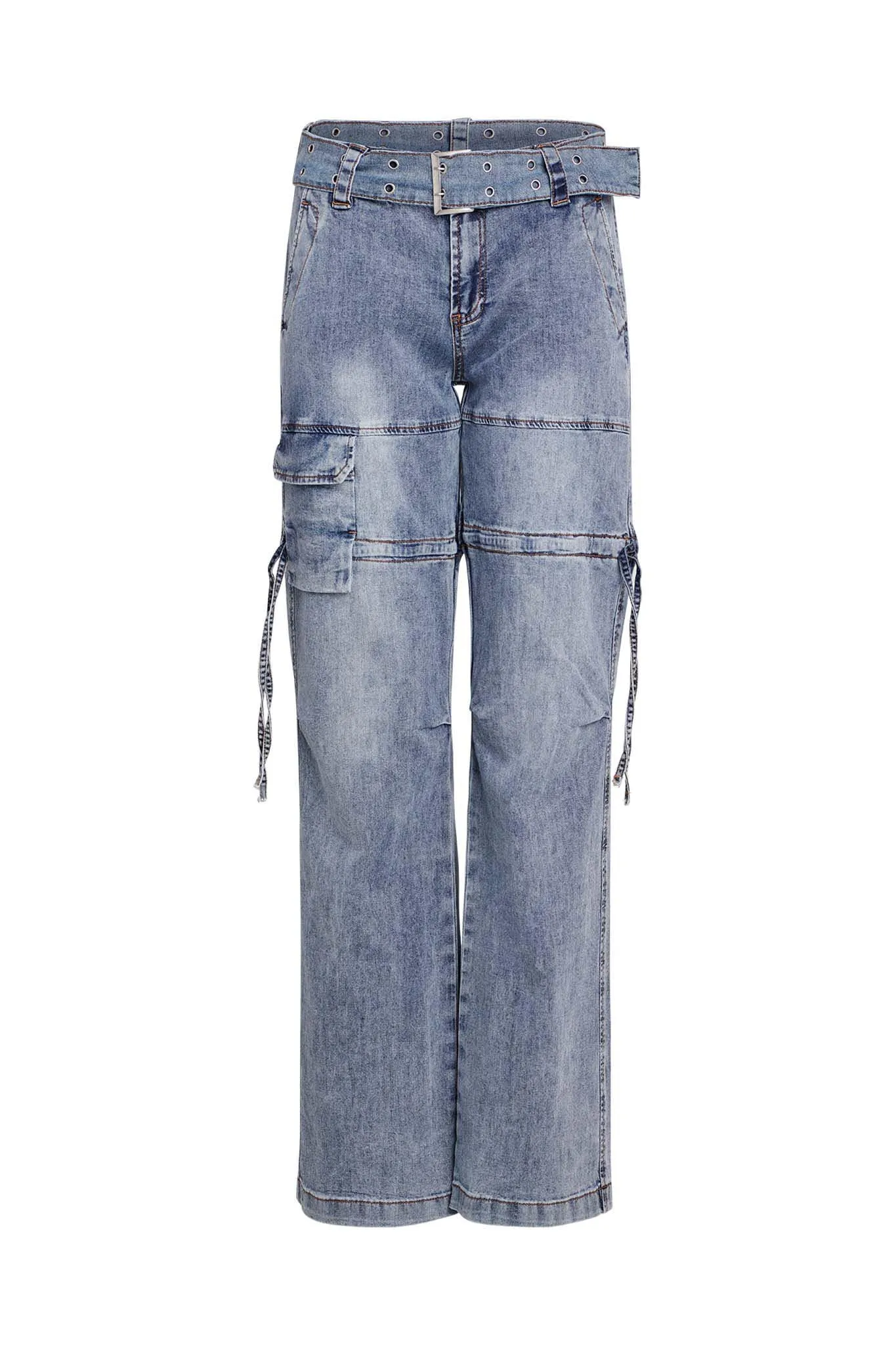NAIMA CARGO PANT - DENIM