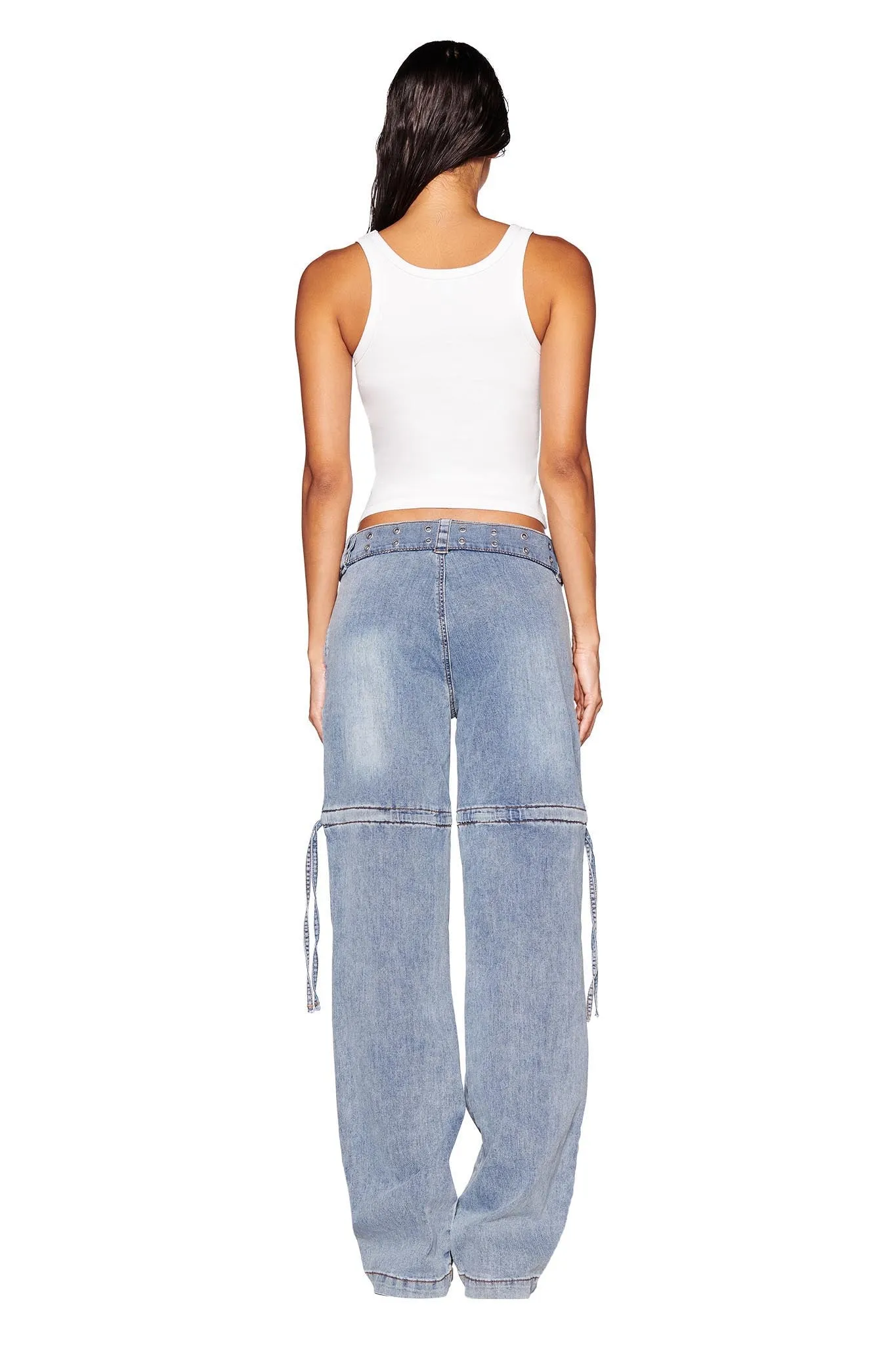 NAIMA CARGO PANT - DENIM