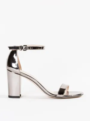nearlynude heel - pewter metallic