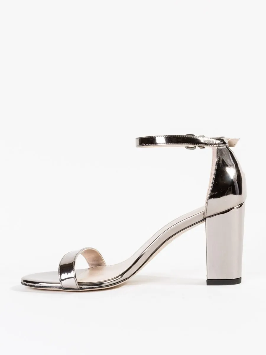 nearlynude heel - pewter metallic