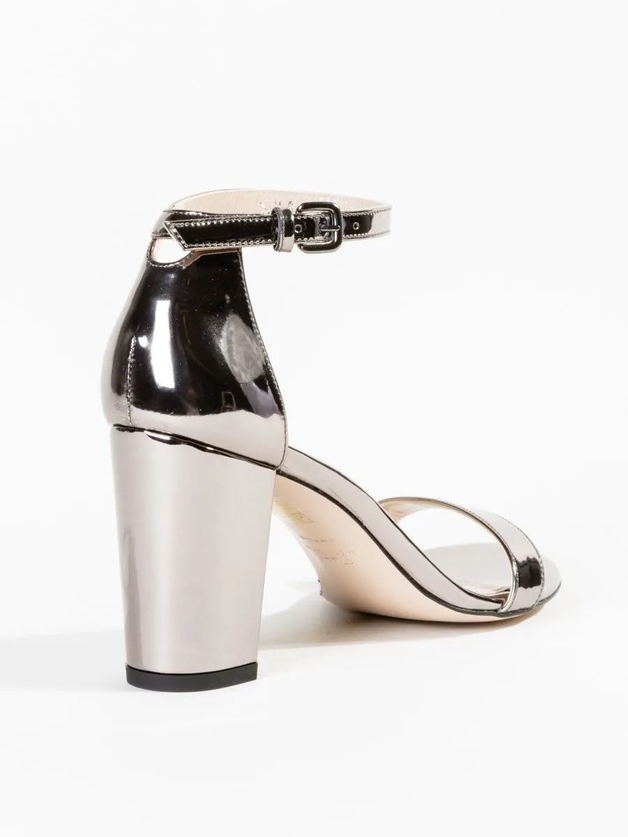 nearlynude heel - pewter metallic