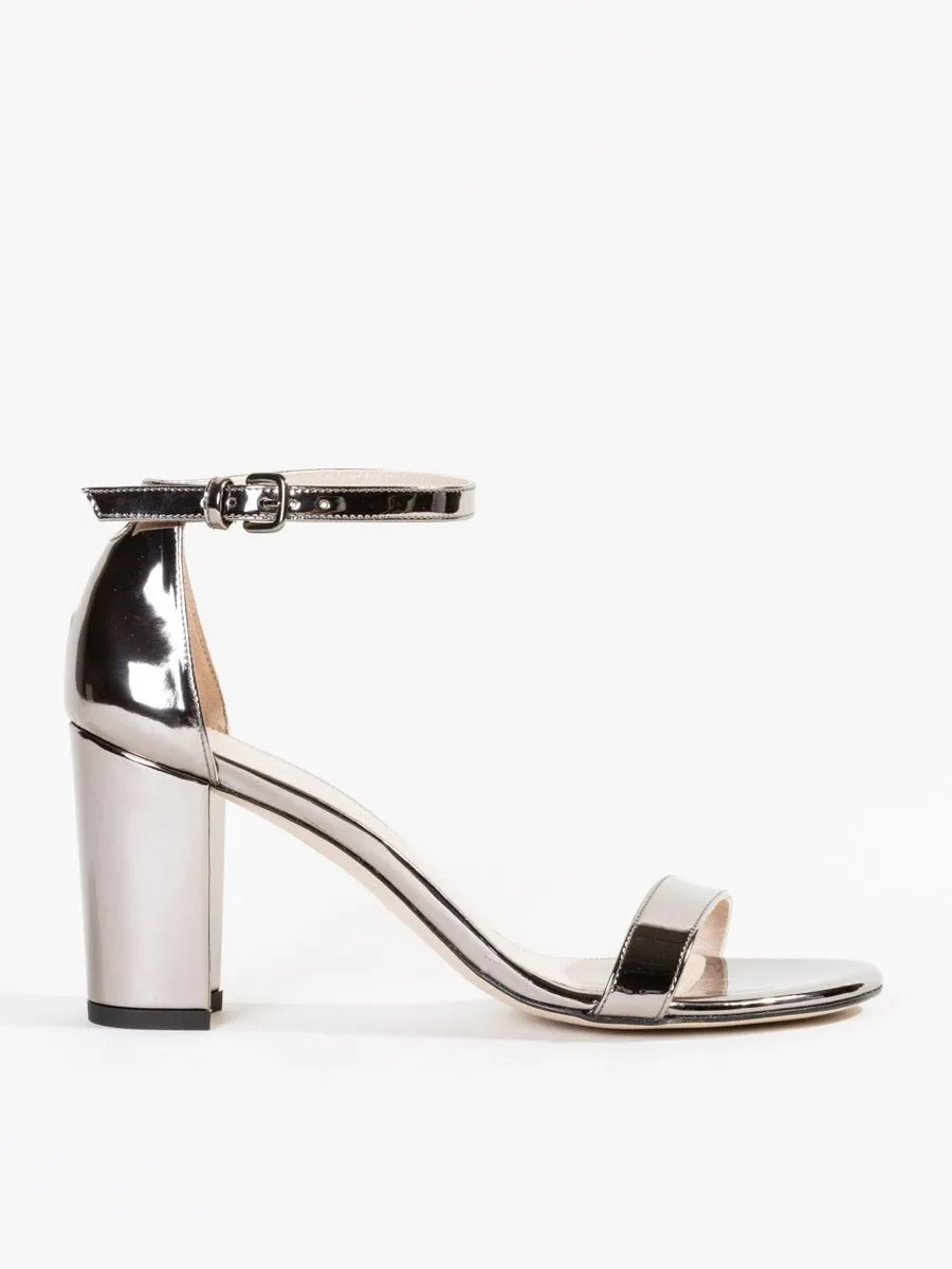 nearlynude heel - pewter metallic