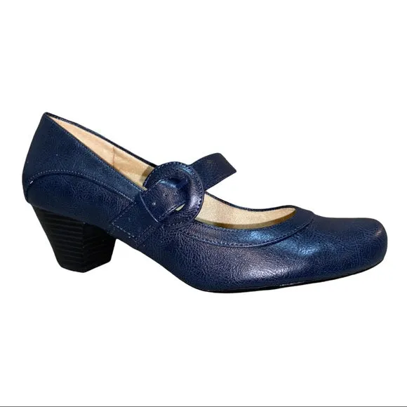 New in box! LifeStride Women's Rozz Mary Jane Pump in Navy, Sz 8 Wide Retails $80 