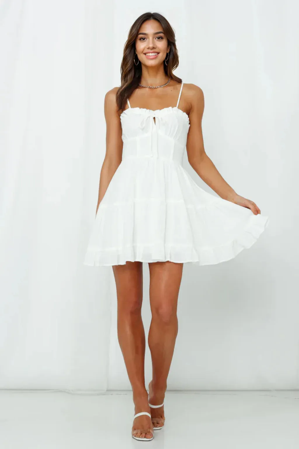 No Pity Party Dress White