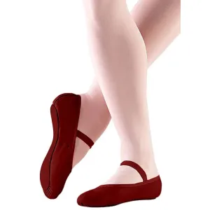 Nyla Leather Ballet Shoes in Red in Narrow Width