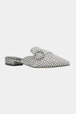 Olga Houndstooth Mules