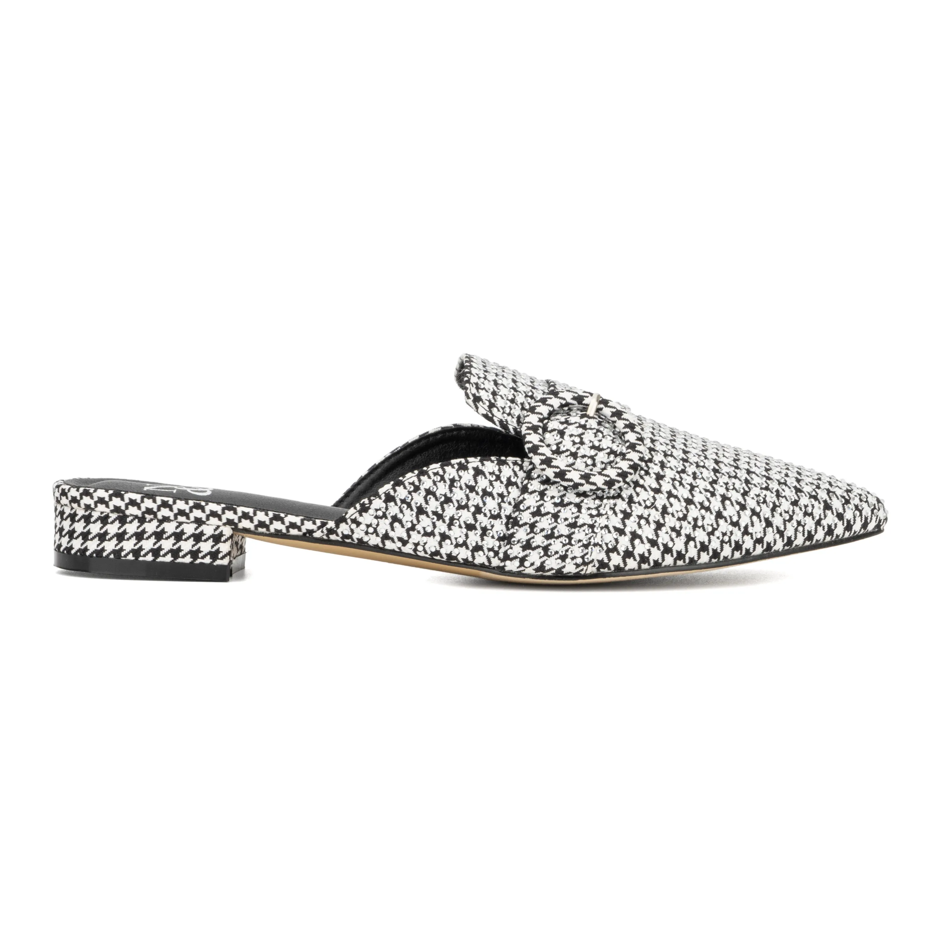 Olga Houndstooth Mules