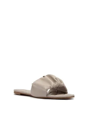Open Toe Ruched Sandal