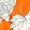 Orange Floral Print Elasticated Off The Shoulder Frill Detail Top