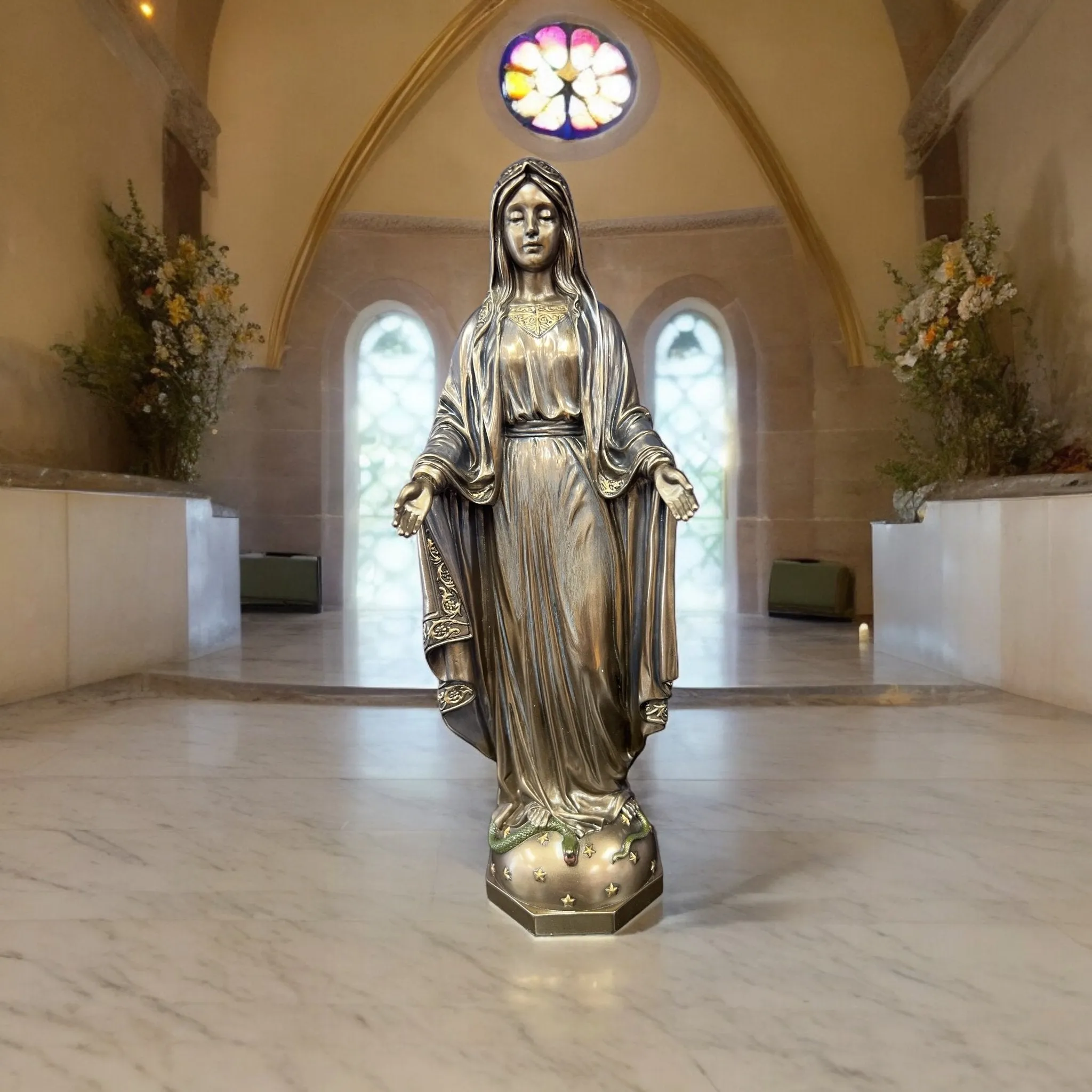 Our Lady of Grace Virgin Mary Statue - Veronese Design