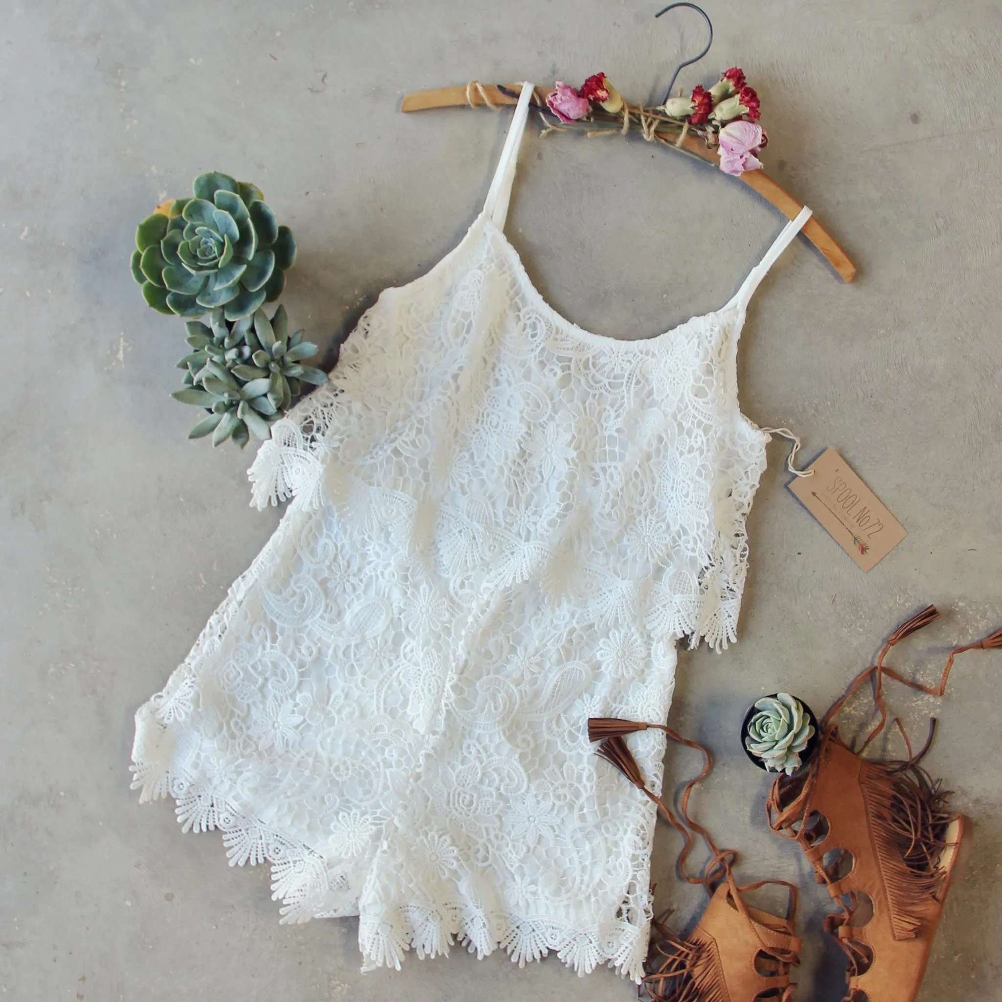 Palm Lace Romper