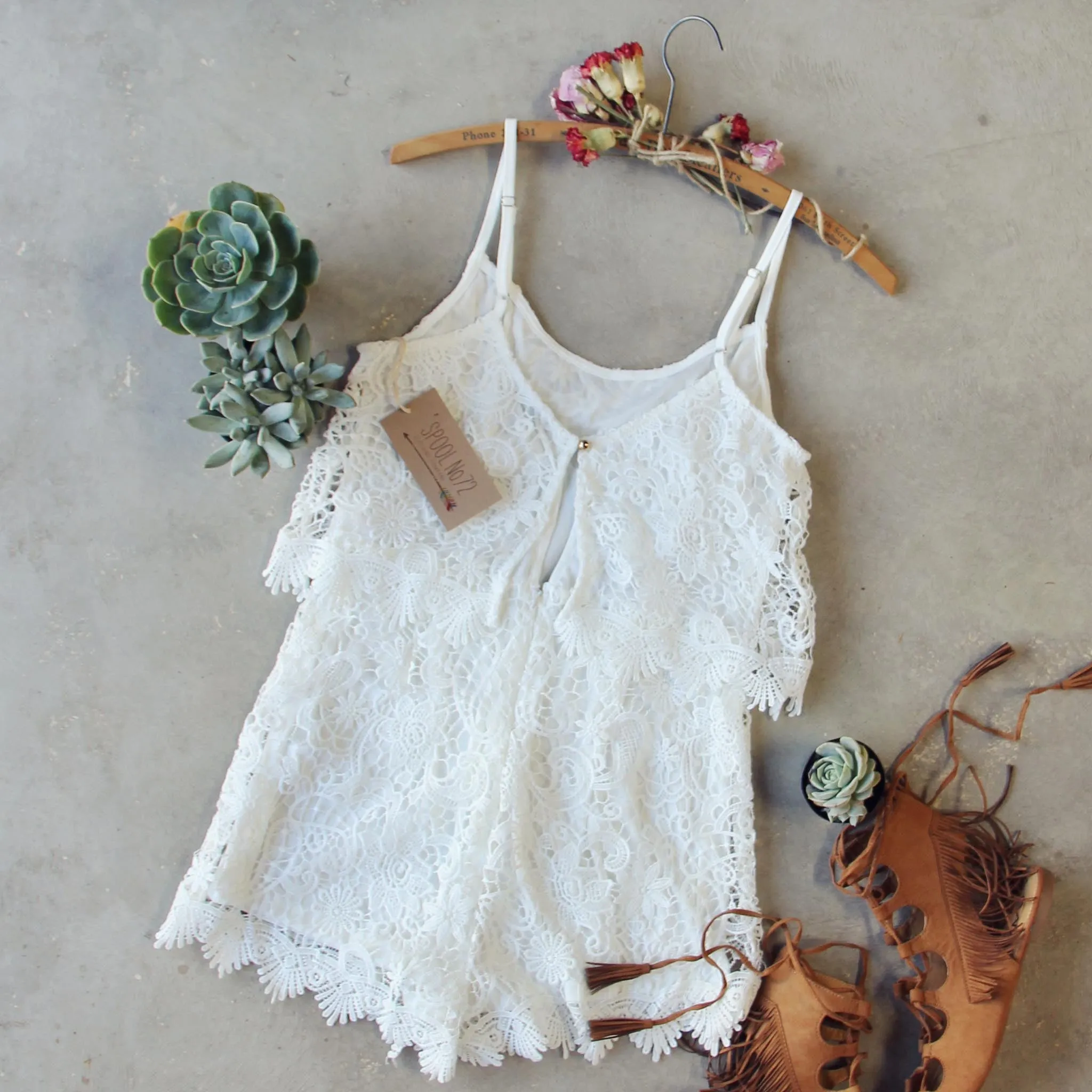 Palm Lace Romper