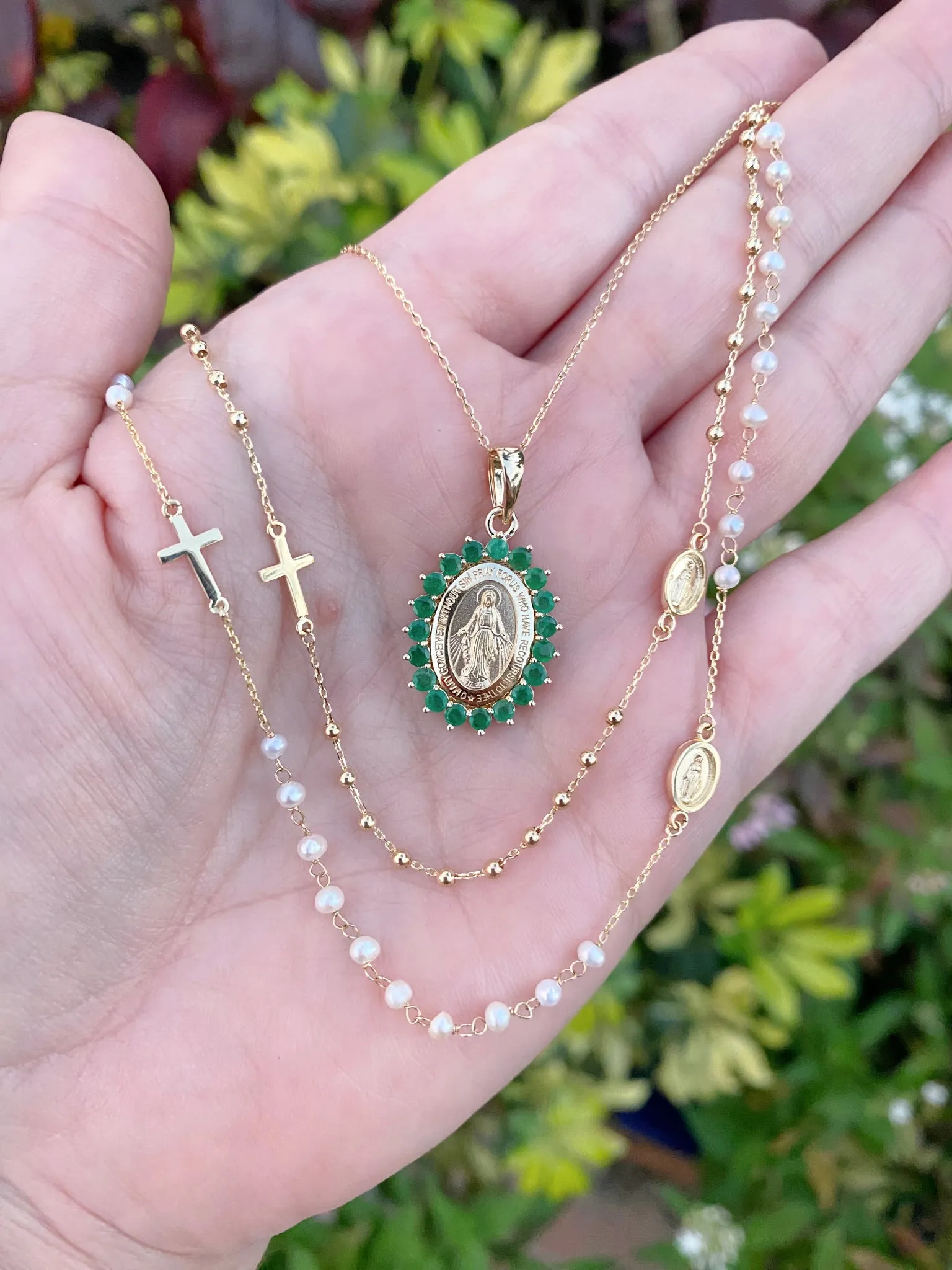 Pearl Rosary Necklace