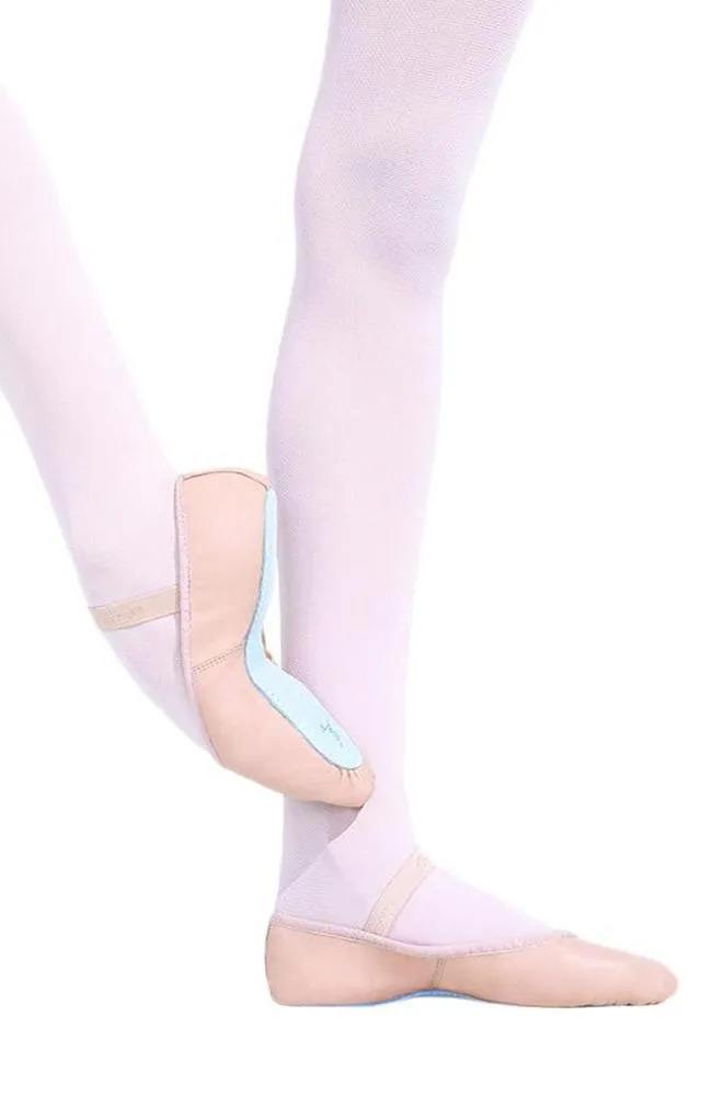 Pink Daisy Full Sole Ballet Slippers - Child