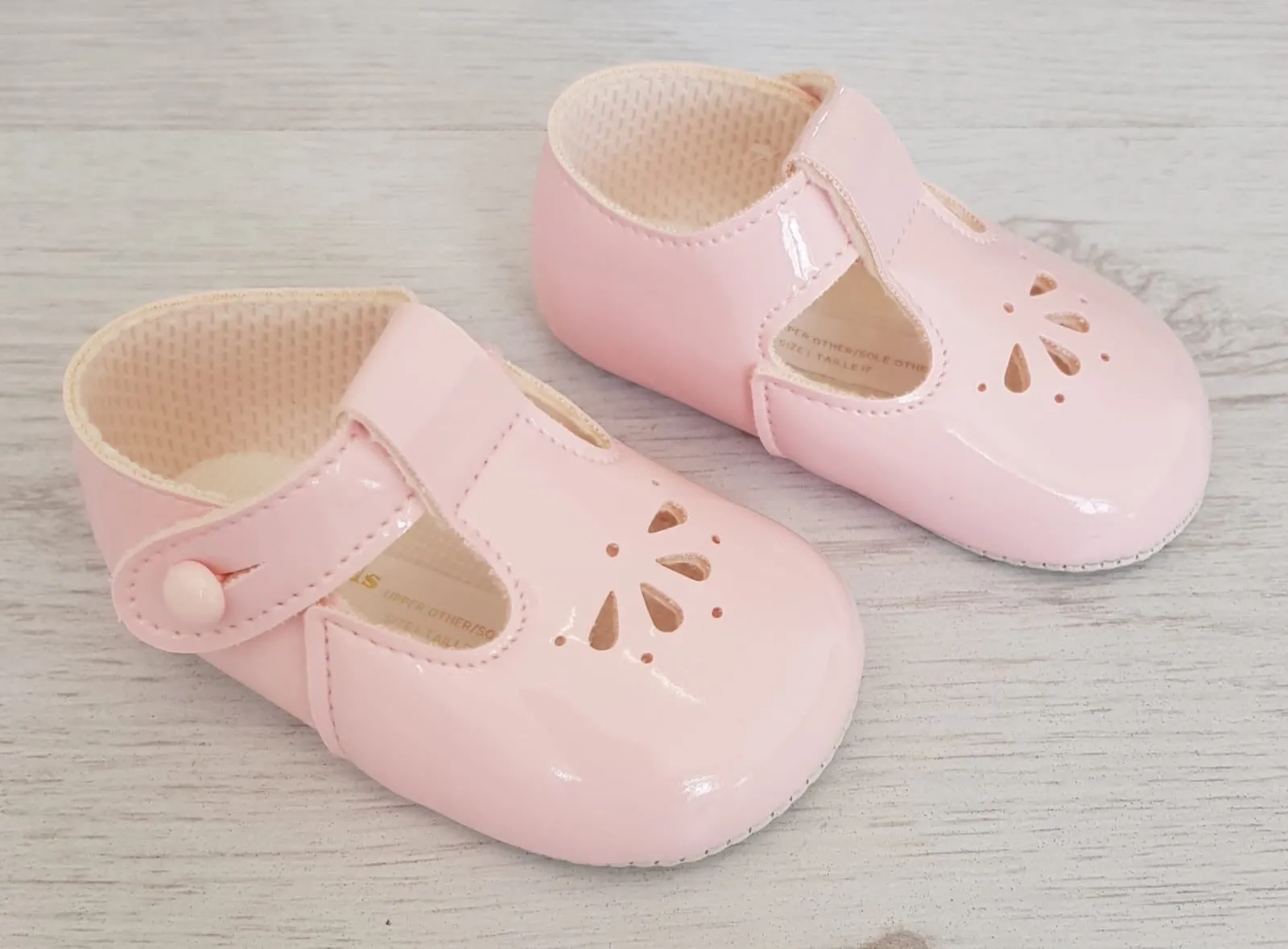 Pink soft sole shoes