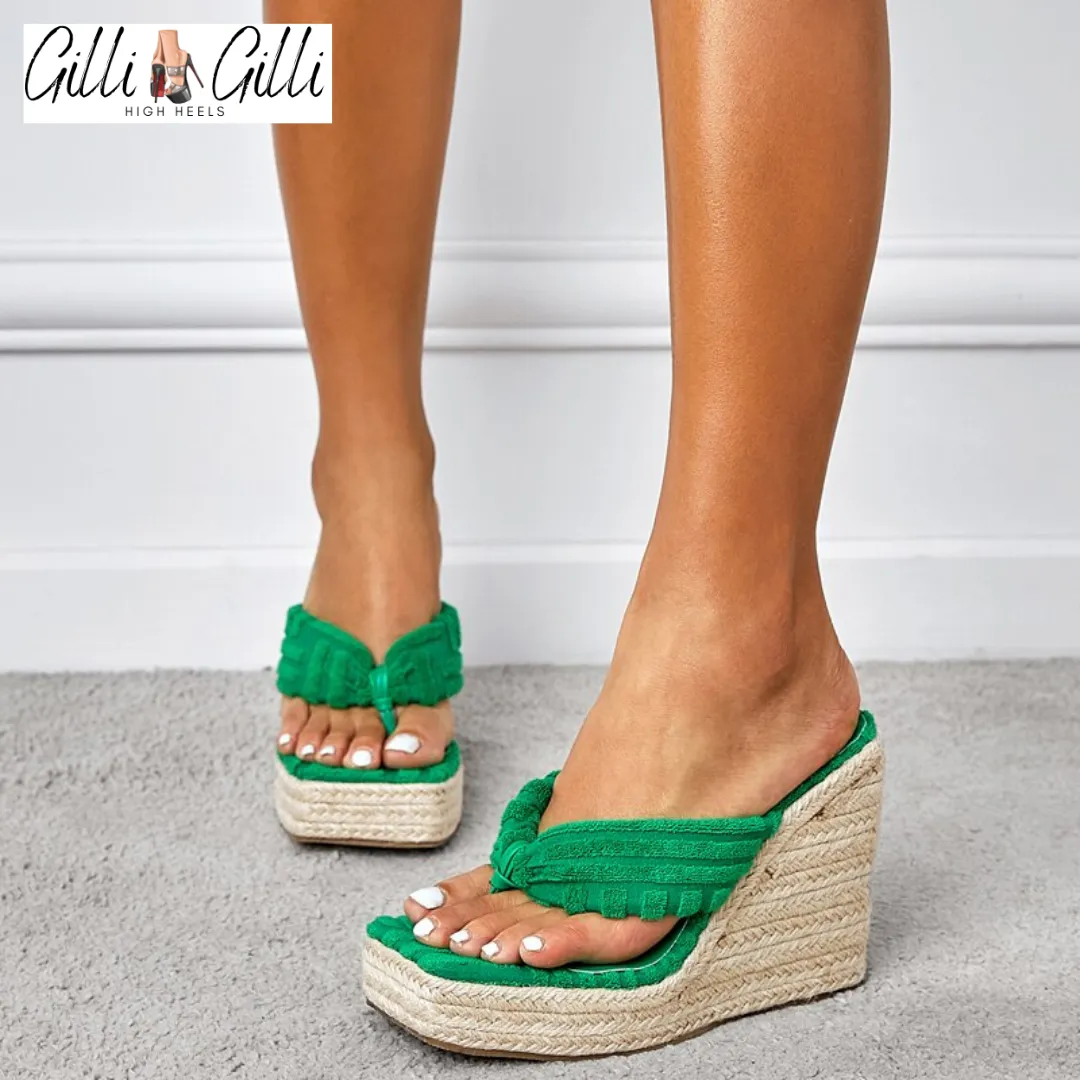 Platform Wedges Slipper Style