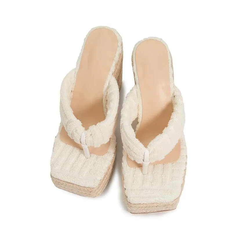 Platform Wedges Slipper Style