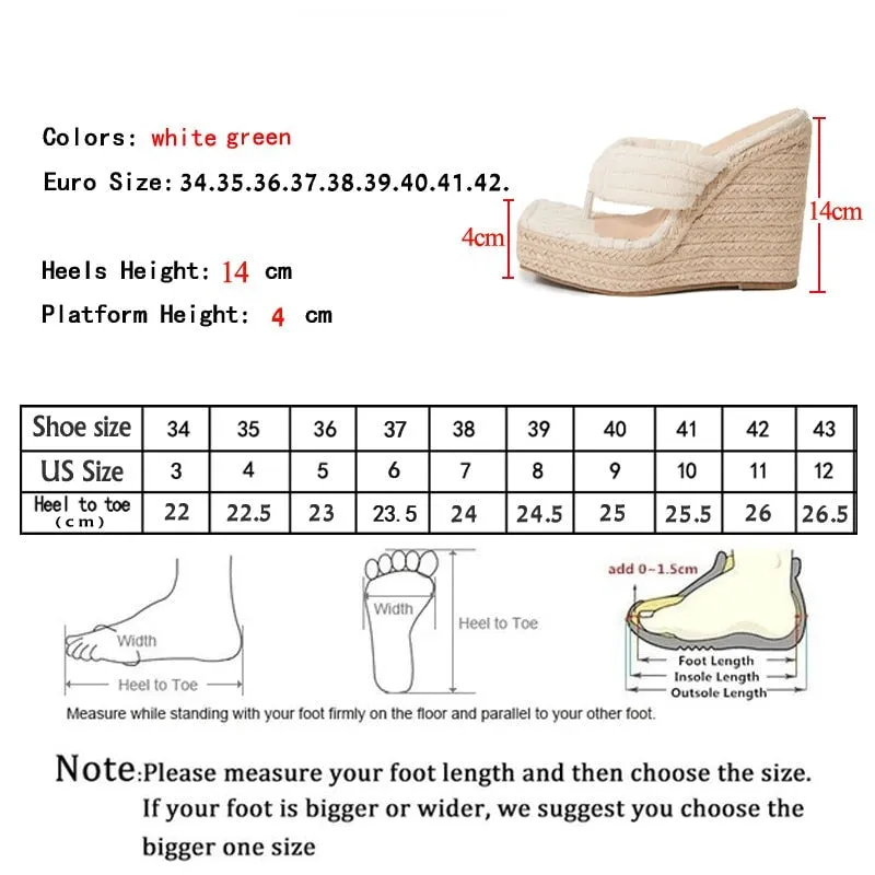 Platform Wedges Slipper Style
