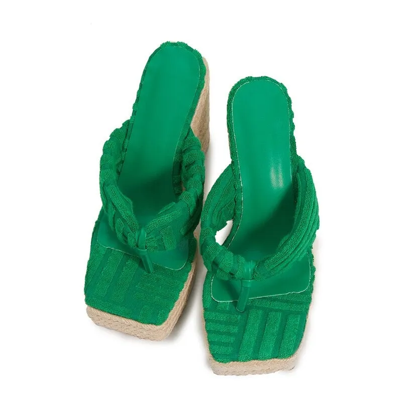 Platform Wedges Slipper Style