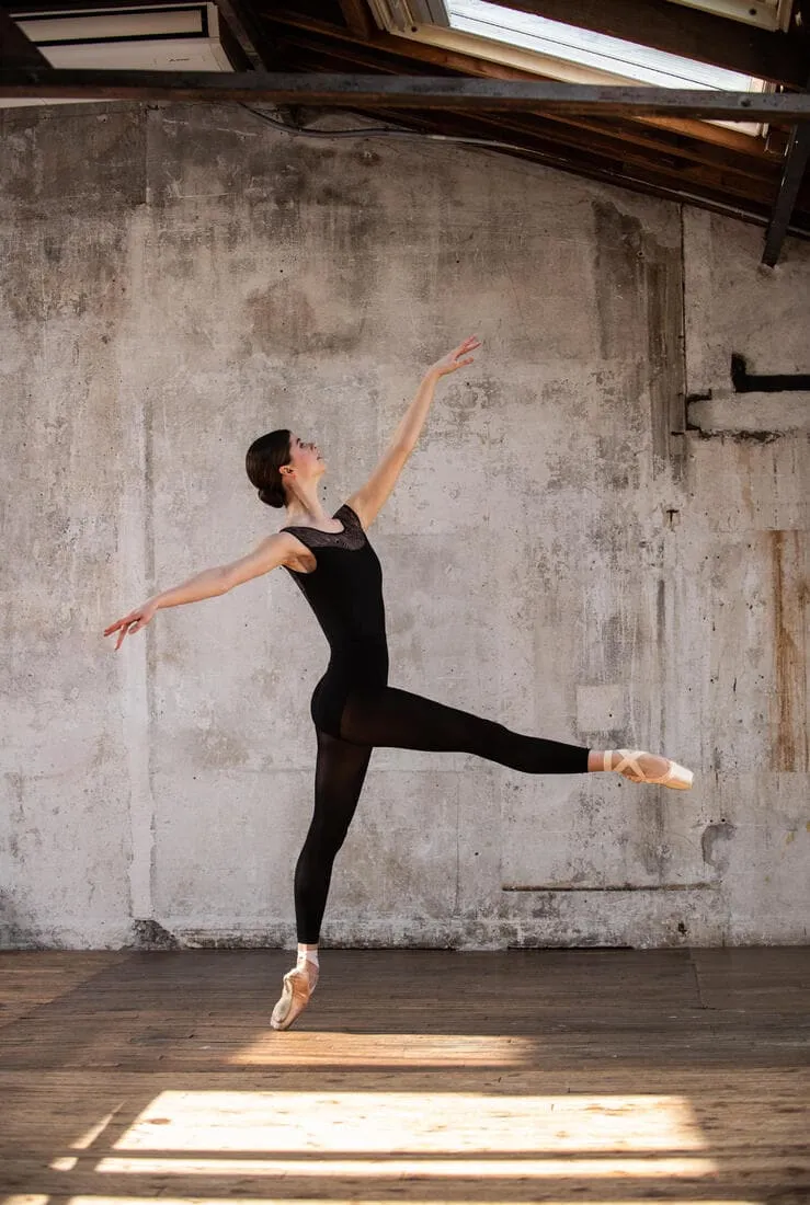 Pointes de danse avec semelles souples débutante, beige