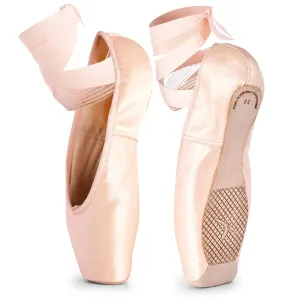 Pointes de danse avec semelles souples débutante, beige