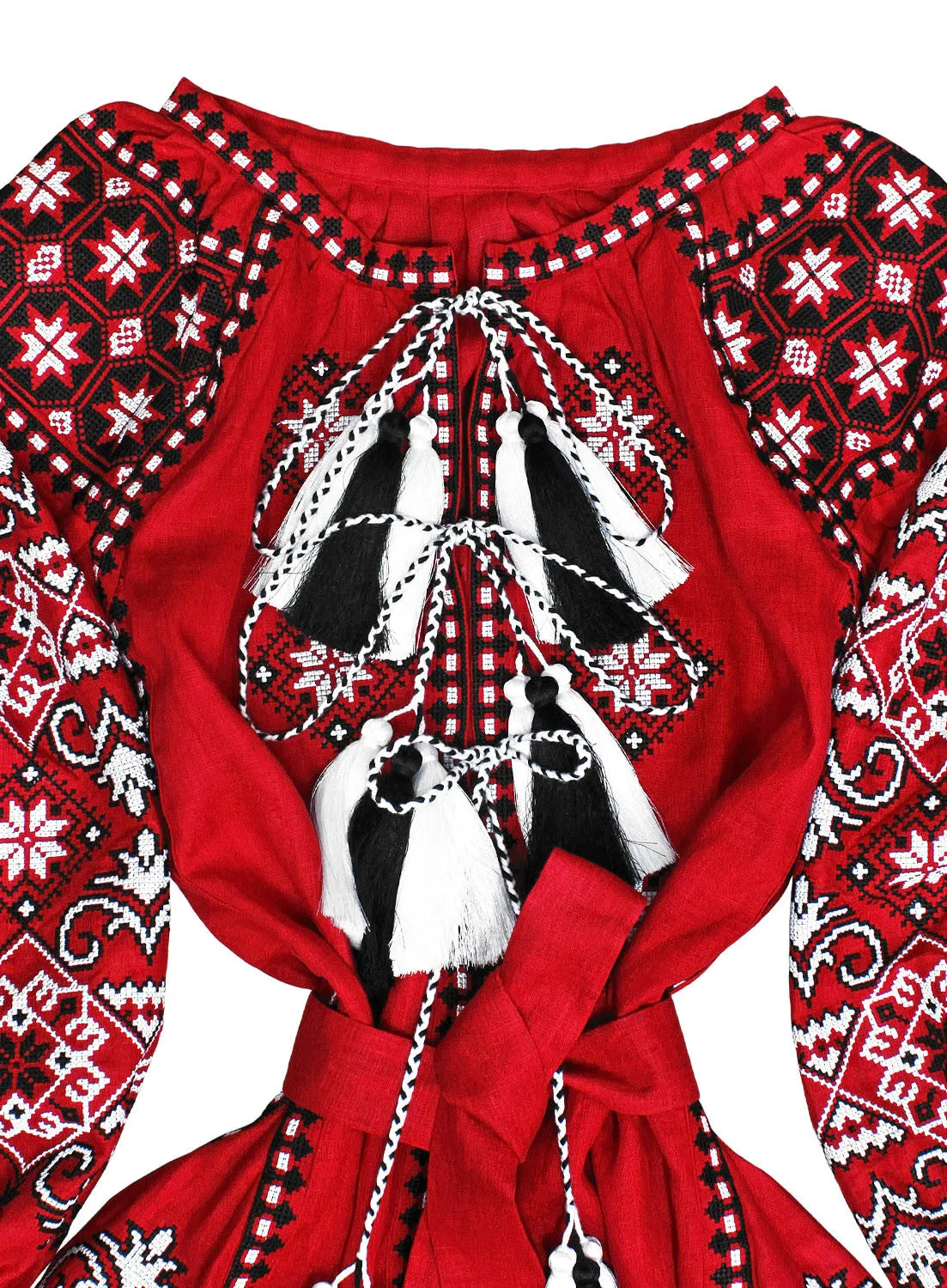 Red Kaftan with wedges