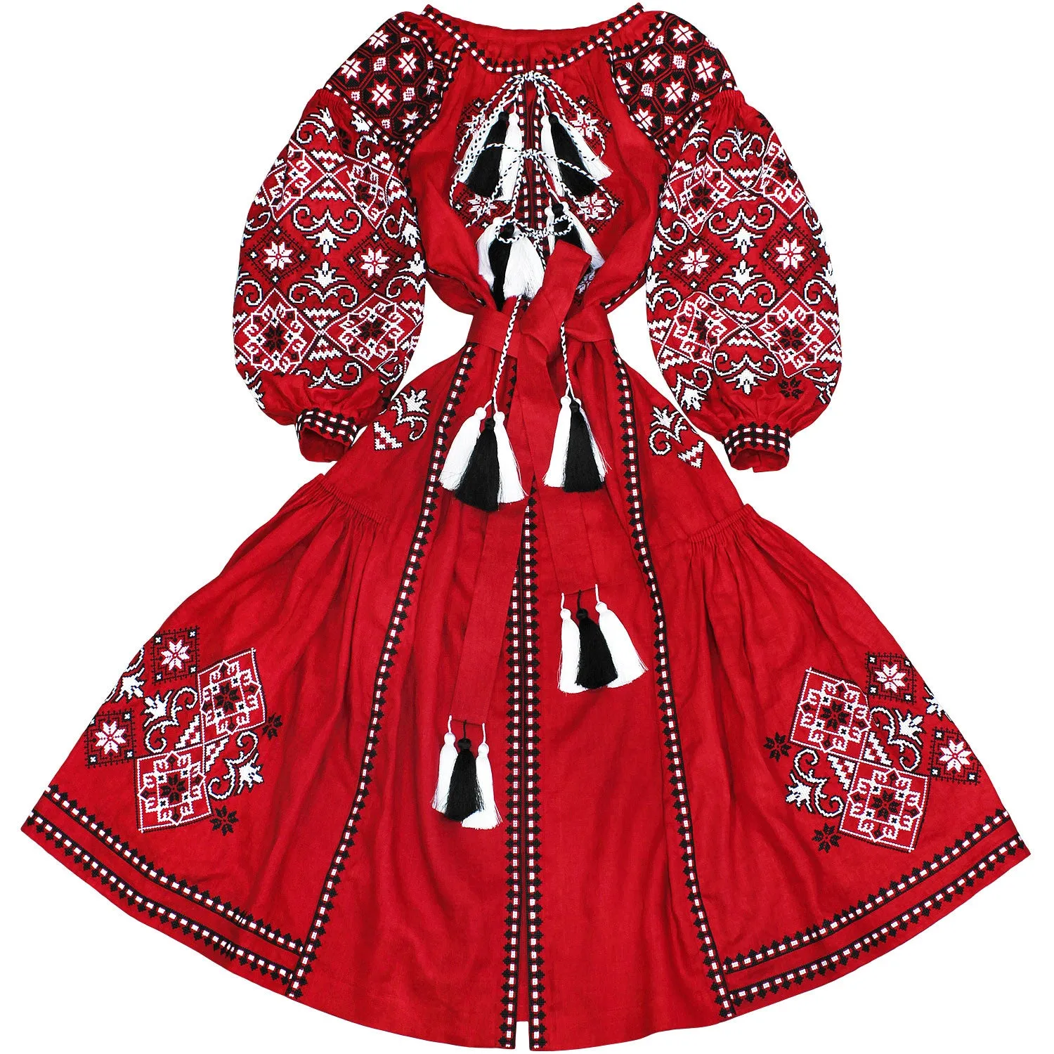 Red Kaftan with wedges