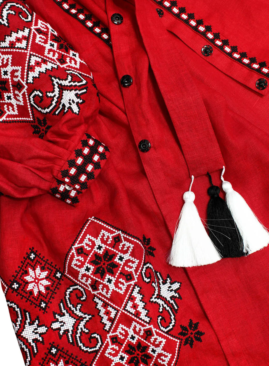 Red Kaftan with wedges
