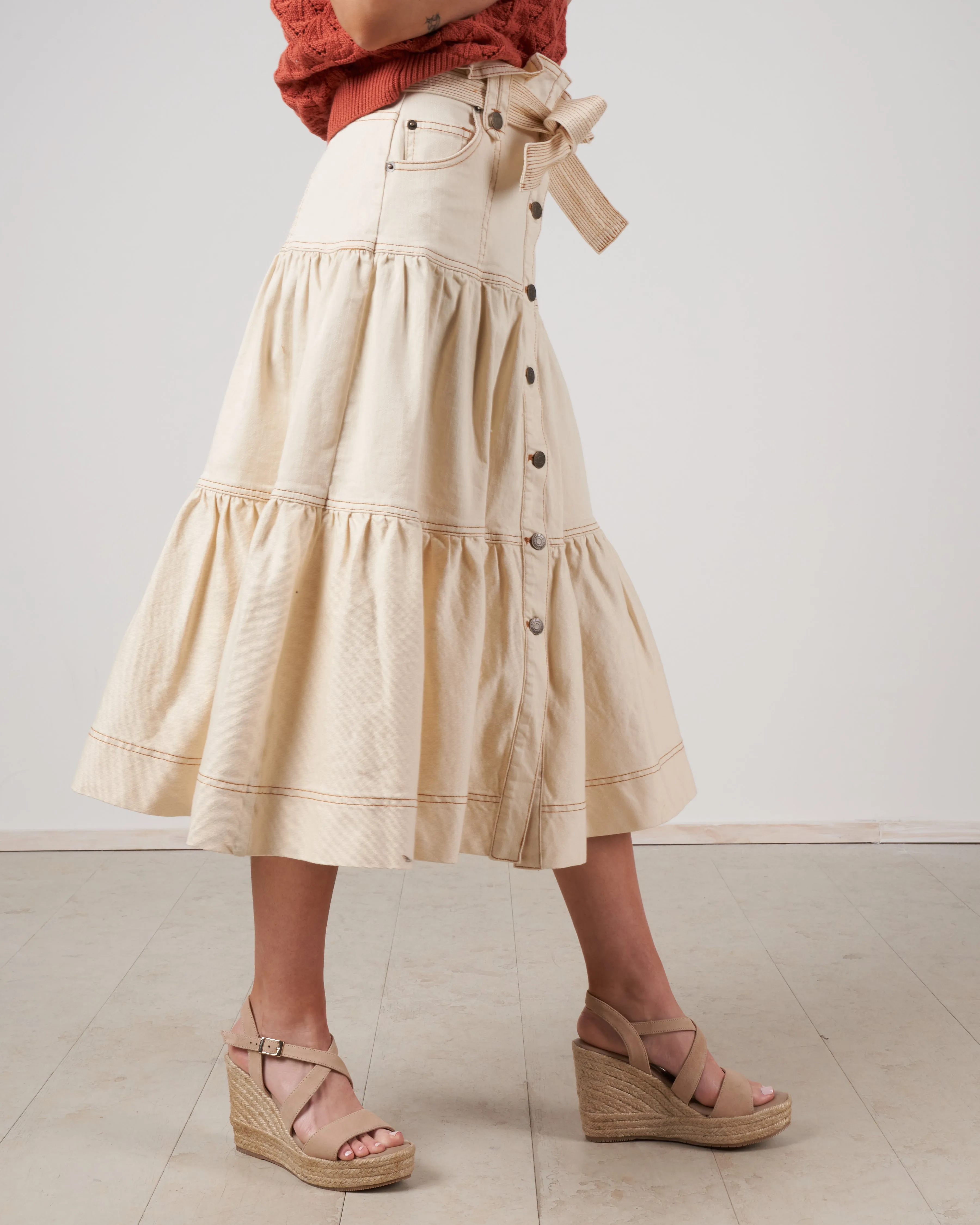 reine skirt - blanc