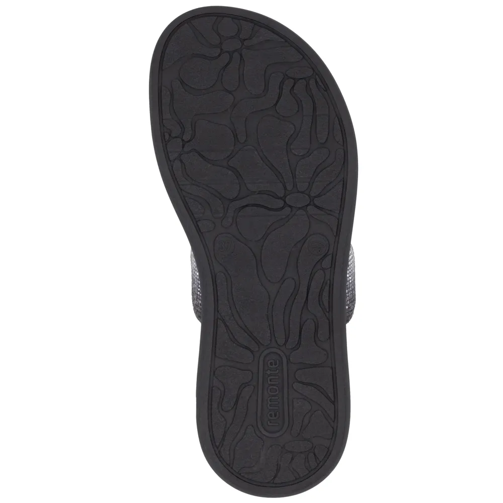 Remonte D2N50-03 (Jewel) Black Sandals