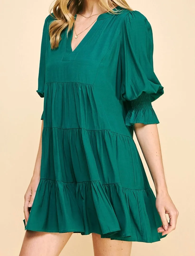 Riley Dress in Teal