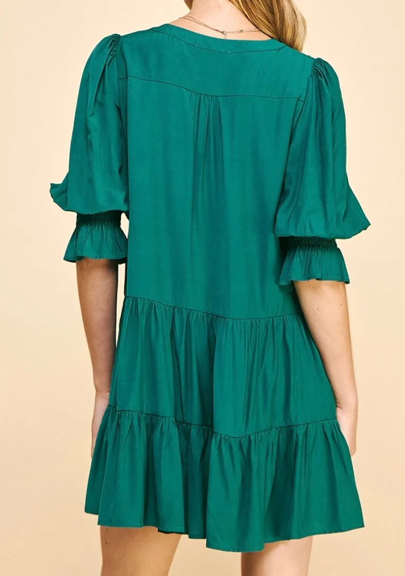Riley Dress in Teal