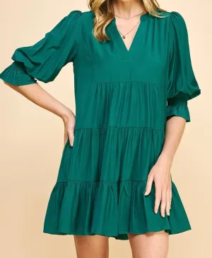 Riley Dress in Teal
