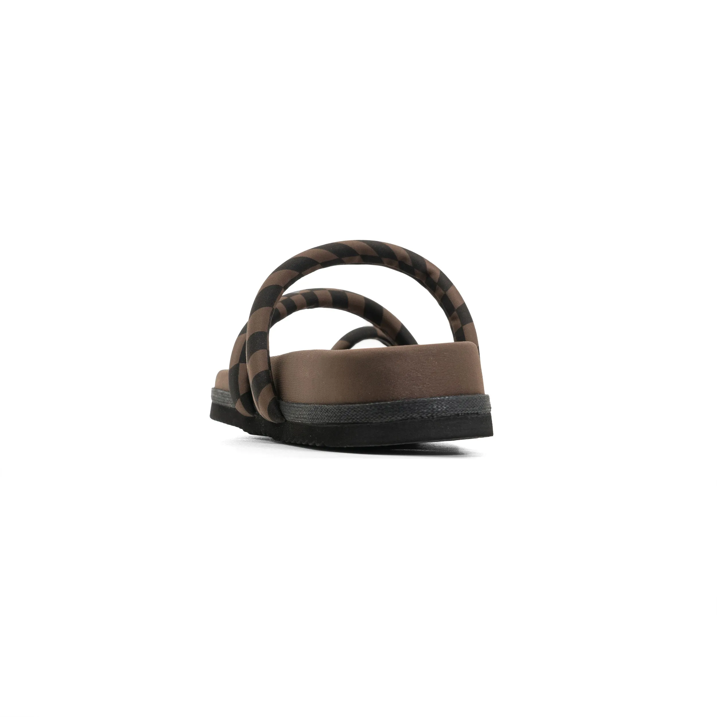 ROAM ORBIT SANDAL BLACK & TAUPE WAVY CHECK NEOPRENE