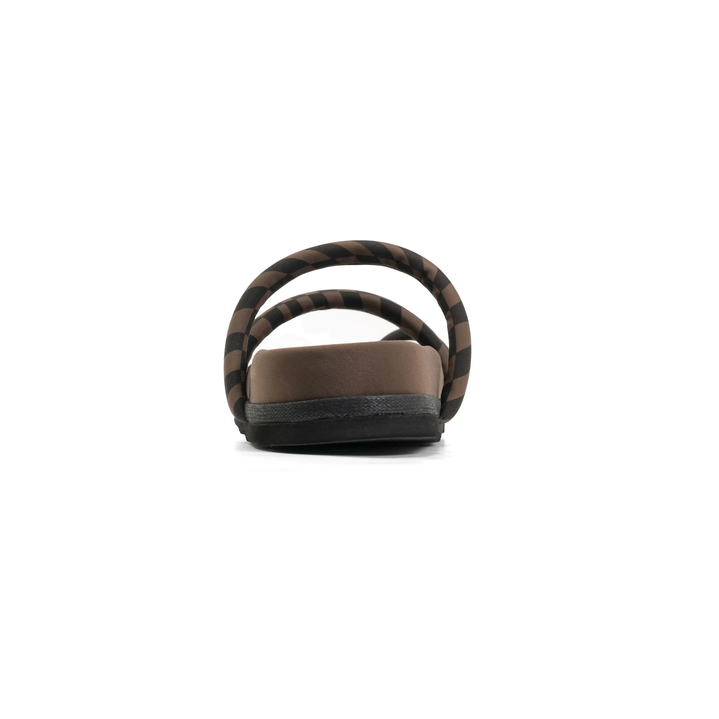 ROAM ORBIT SANDAL BLACK & TAUPE WAVY CHECK NEOPRENE