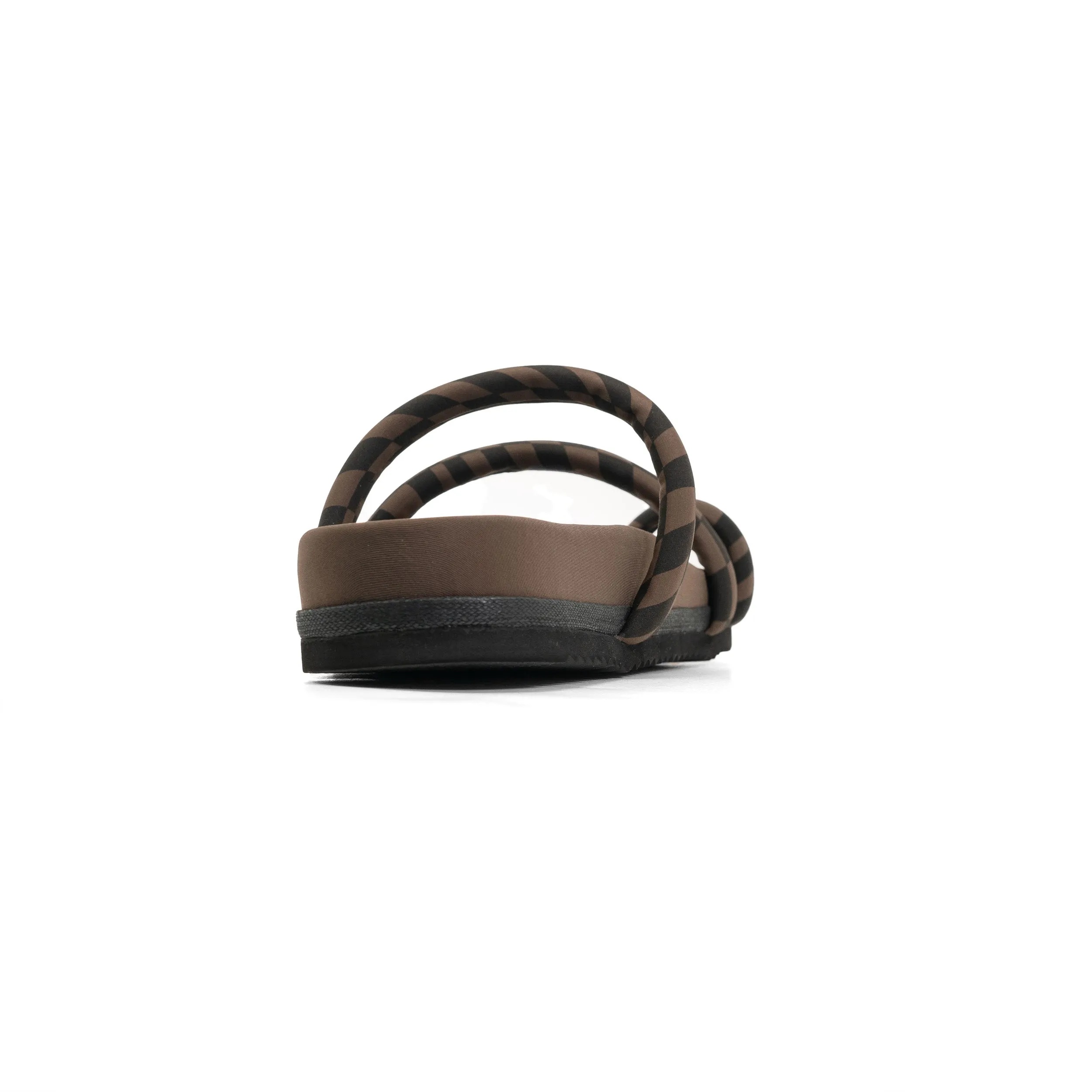 ROAM ORBIT SANDAL BLACK & TAUPE WAVY CHECK NEOPRENE