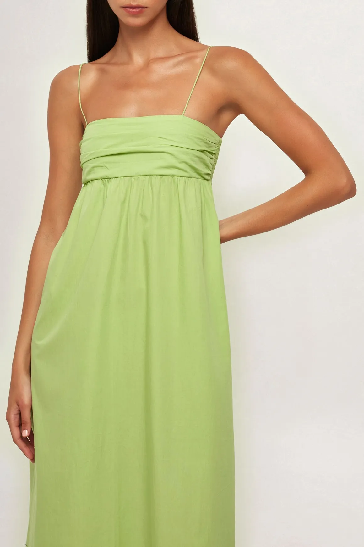 Ruched Bandeau Midi