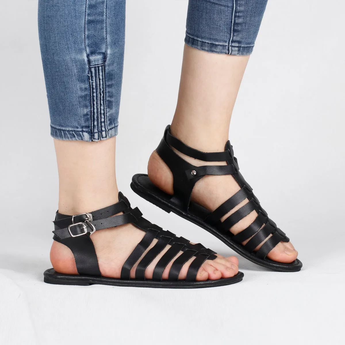 RXFSP Spring and Summer Flat Sexy Somen's Sandals