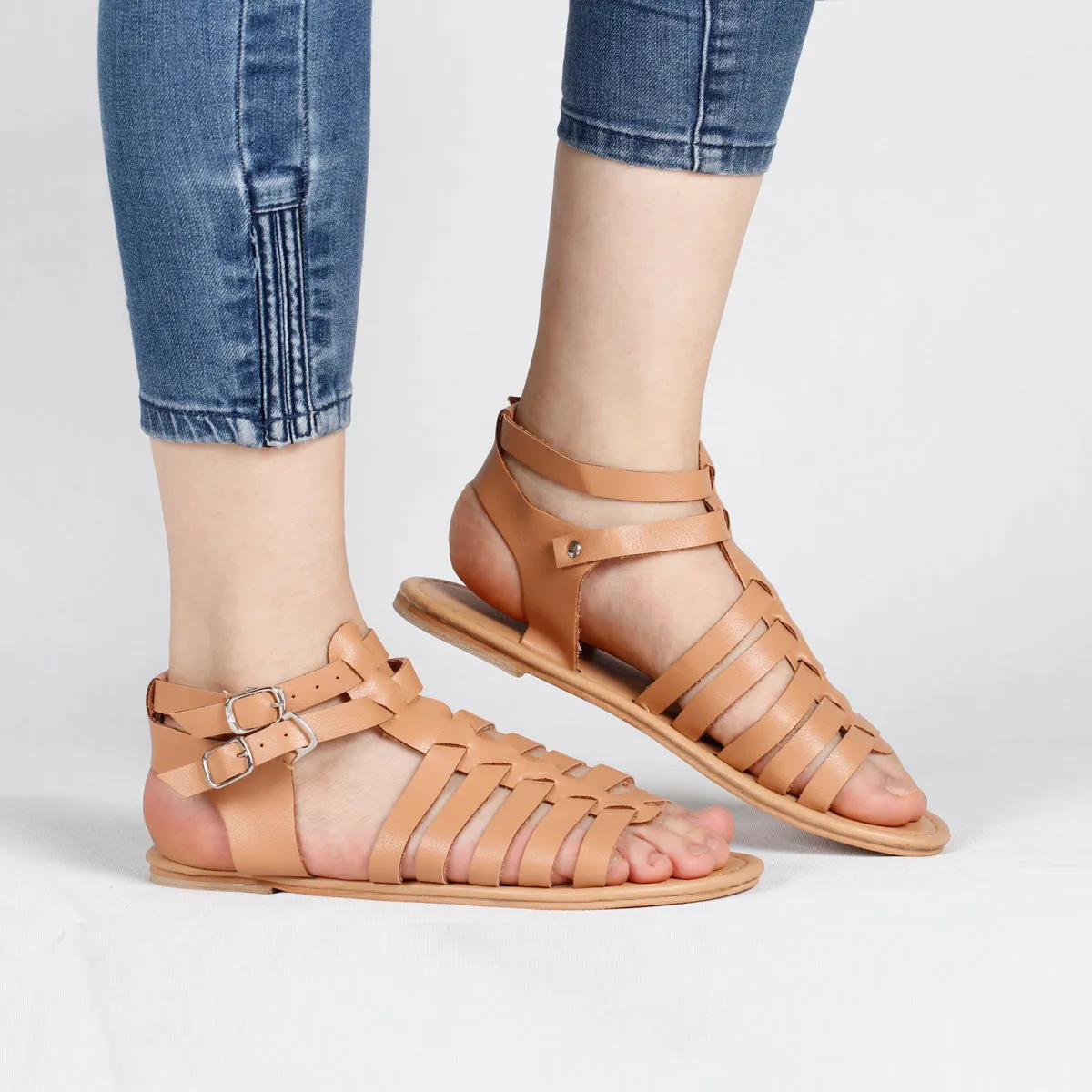 RXFSP Spring and Summer Flat Sexy Somen's Sandals