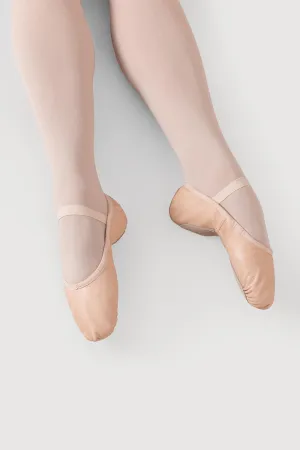 S0205G - Bloch Dansoft Leather Girls Ballet Flat