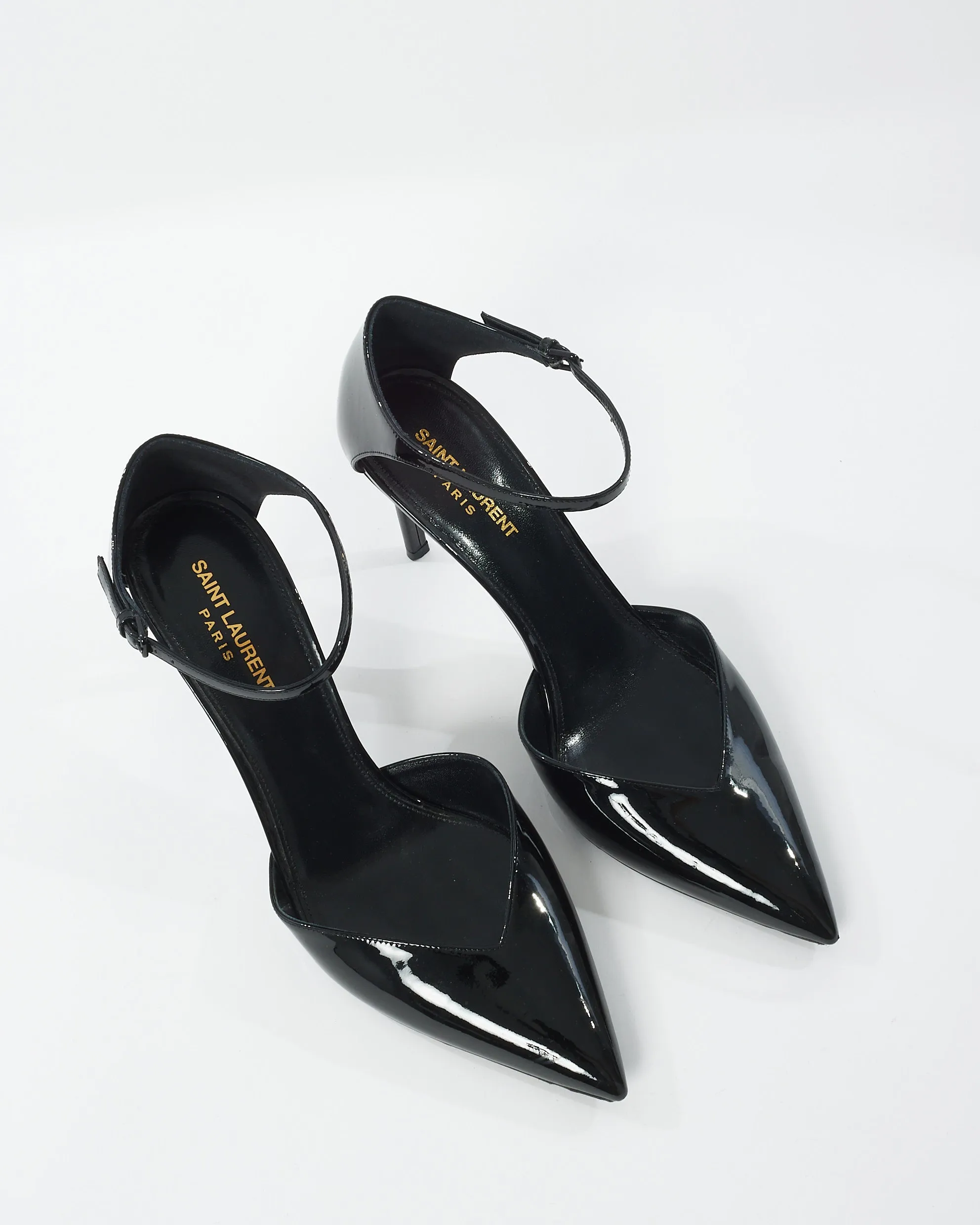Saint Laurent Black Patent Leather Avenue D'Orsay Pumps - 41